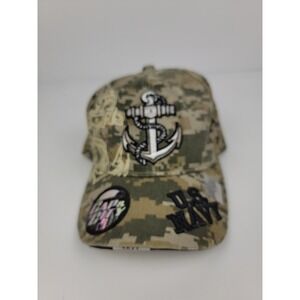 US Navy Digital Camo Baseball Cap Adjustable Anchor Embroidered Hat NEW